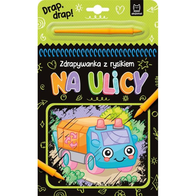 Na ulicy. Zdrapywanka z rysikiem