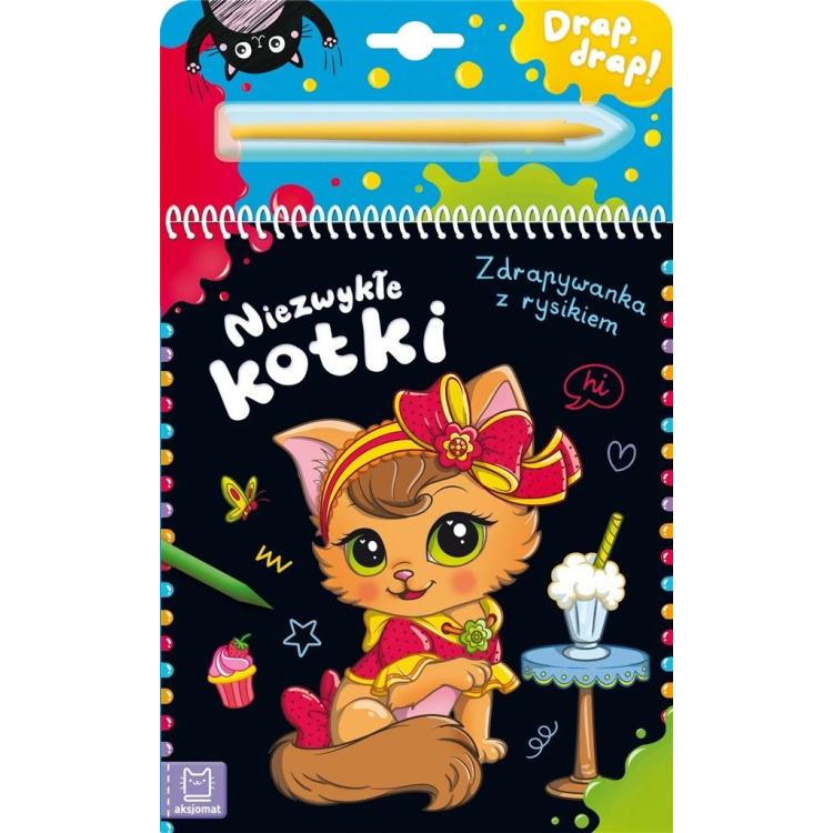 Niezwykłe kotki. Zdrapywanka z rysikiem