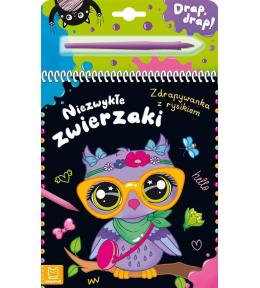 Niezwykłe zwierzaki. Zdrapywanka z rysikiem