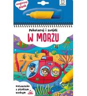 Pokoloruj i znajdź w morzu. Malowanka z pisakiem