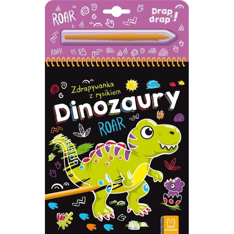 Dinozaury. Zdrapywanka z rysikiem