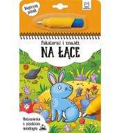 Malowanka z pisakiem.. Pokoloruj i znajdź na łące