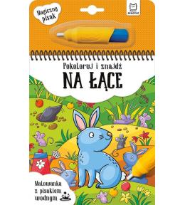 Malowanka z pisakiem.. Pokoloruj i znajdź na łące