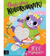 Brylantowe kolorowanki z kotkiem. 1000 brylancików