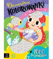 Diamentowe kolorowanki z syrenką. 1000 brylancików