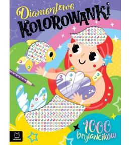 Diamentowe kolorowanki z syrenką. 1000 brylancików