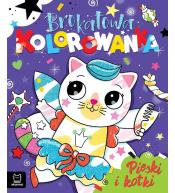 Brokatowa kolorowanka. Pieski i kotki