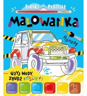 Farbki i pędzelek. Malowanka. Użyj wody, zbudź...