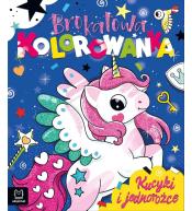 Brokatowa kolorowanka. Kucyki i jednorożce