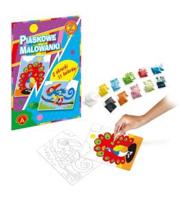 Piaskowe malowanki Kameleon, paw ALEX