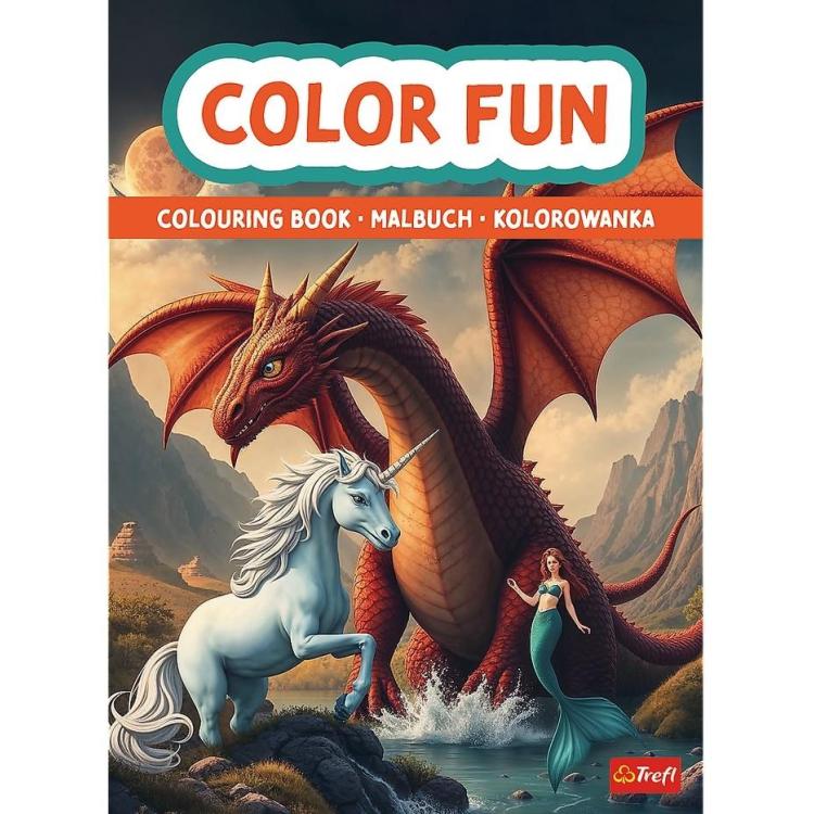 Świat fantasy. Kolorowanka. Malbuch.Colouring book