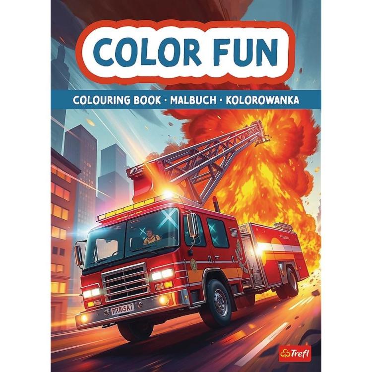 Pojazdy ratunkowe. Kolorowanka. Malbuch