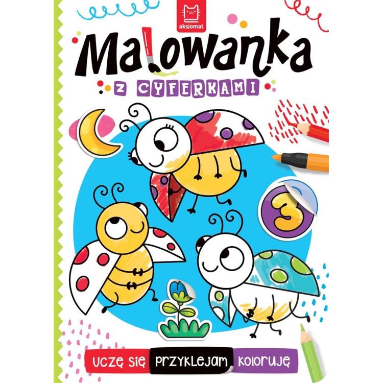 Uczę się, przyklejam, koloruję. Malowanka...