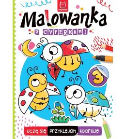 Uczę się, przyklejam, koloruję. Malowanka...