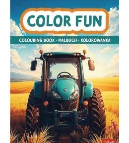 Książka aktywizująca Maszyny rolnicze kolorowanka