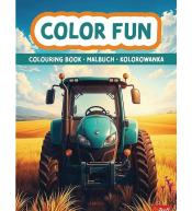 Książka aktywizująca Maszyny rolnicze kolorowanka