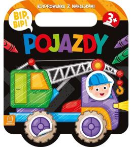 Bip, bip! Pojazdy. Kolorowanka z naklejkami