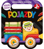 Wrum, wrum! Pojazdy. Kolorowanka z naklejkami