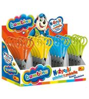 Nożyczki szkolne z podziałką (24szt) BAMBINO