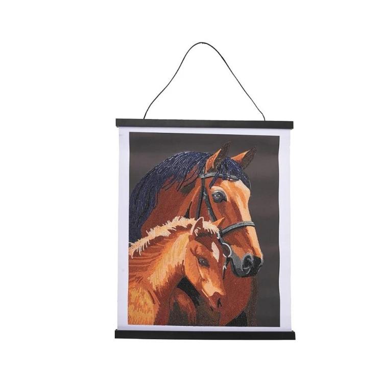 Plakat 35x45cm z mozaiką diamentową Konie
