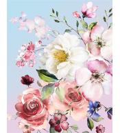Malowanie po numerach - 40x50cm Kwiaty