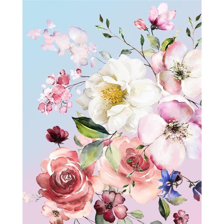 Malowanie po numerach - 40x50cm Kwiaty