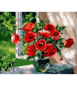 Malowanie po numerach - 40x50cm Bukiet maki