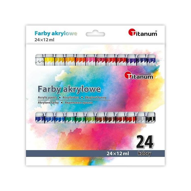 Farby akrylowe 24 kolory
