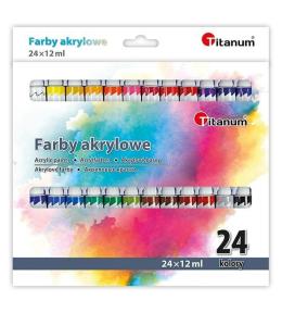 Farby akrylowe 24 kolory