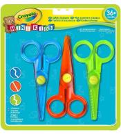 Nożyczki dekoracyjne bezpieczne 3szt CRAYOLA