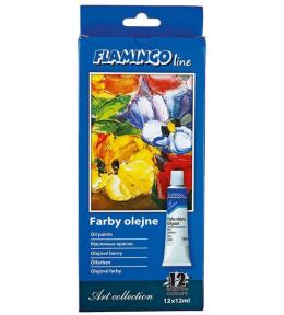Farby olejne w tubie 12 kolorów 12ml