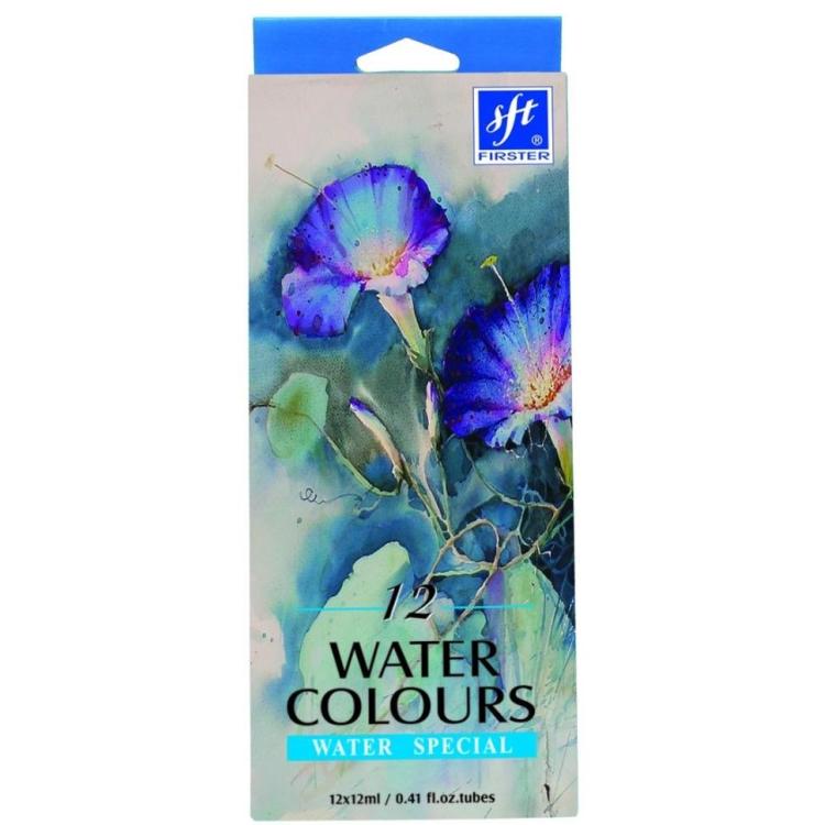 Farby akwarelowe w tubie 12 kolorów 12ml