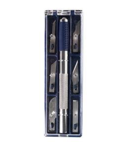 Nóż modelarski Hobby + 6 wymiennych ostrzy