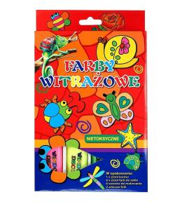 Farby witrażowe 22ml 6 kolorów + konturowa