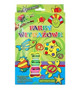 Farby witrażowe 10,5ml 7 kolorów + konturowa