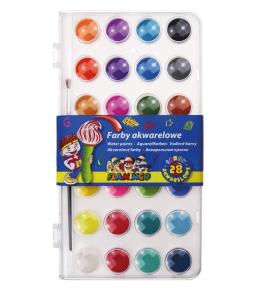 Farby akwarelowe 28 kolorów
