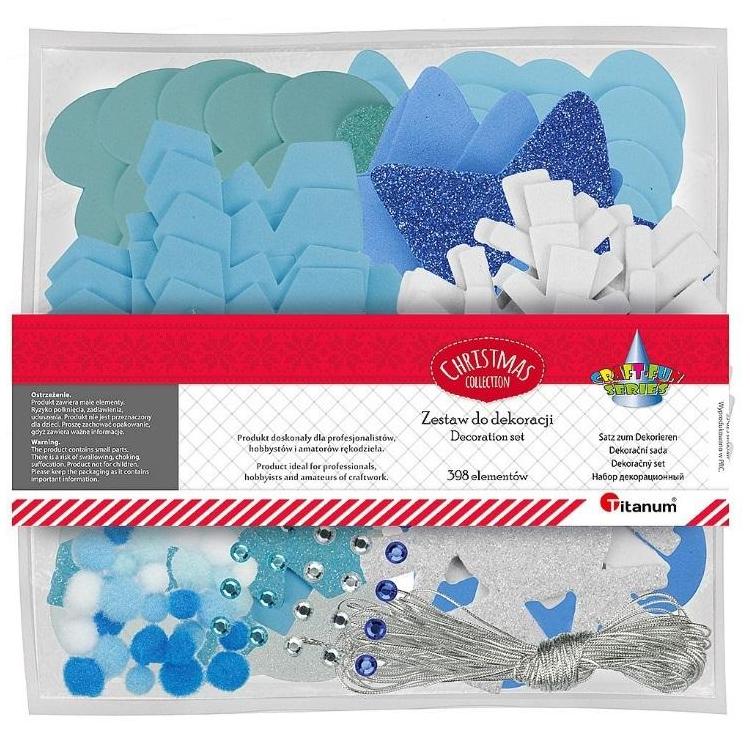 Piankowy zestaw do dekoracji niebieski