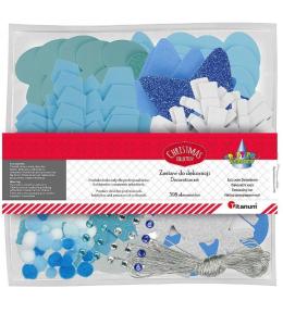 Piankowy zestaw do dekoracji niebieski