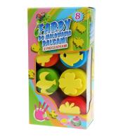 Farby do malowania palcami 8 kolorów