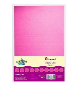 Filc A4 różowy 10szt