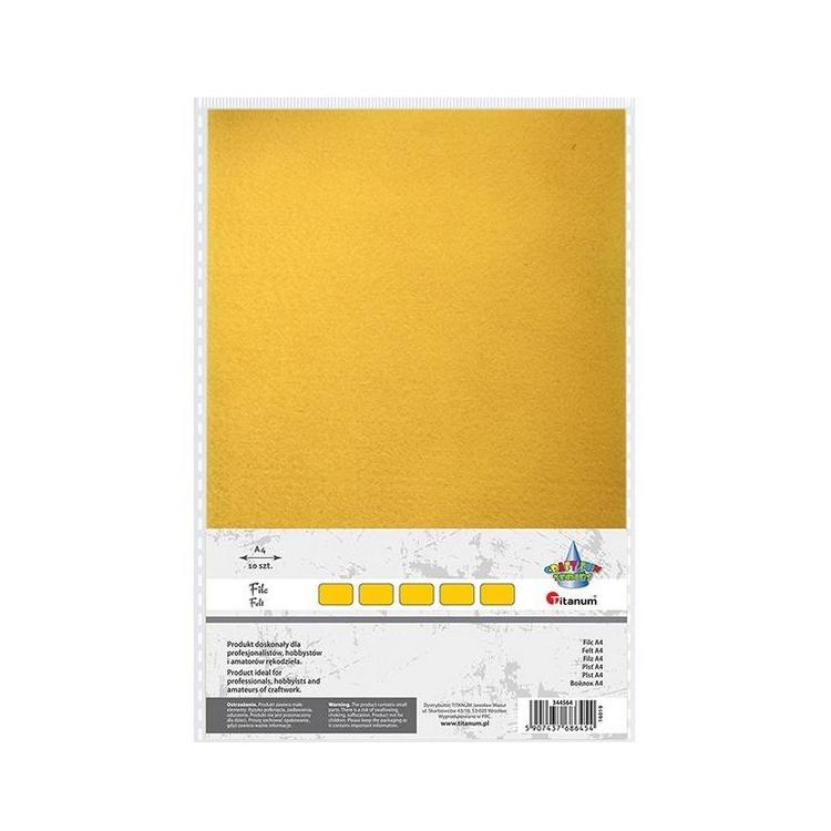 Filc A4 żółty 10szt