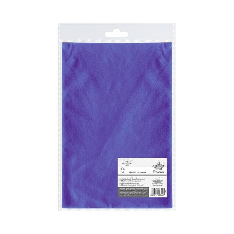 Filc A3 fiołkowy 5szt