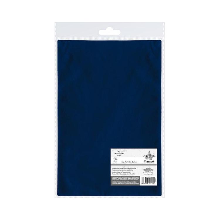 Filc A3 granatowy 5szt