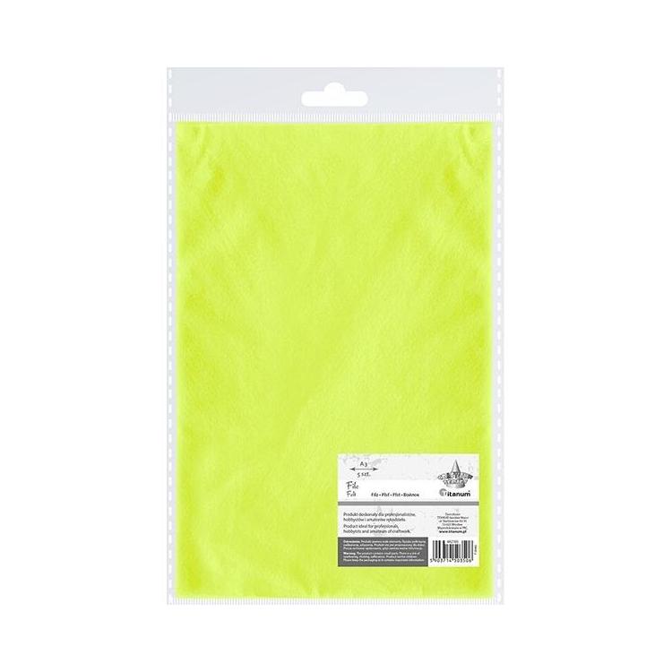Filc A3 limonkowy 5szt
