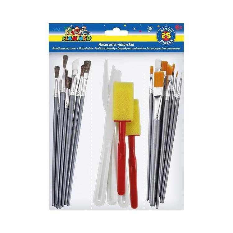Zestaw akcesoriów artystycznych 25szt