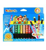 Kredki świecowe wymazywalne Twist-it 12 kolorów