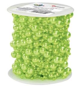 Perełki na żyłce 20m 2 rozmiary jasnozielone