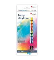 Farby akrylowe 12 kolorów