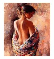 Mozaika diamentowa 5D - Akt kobiecy 40x30cm