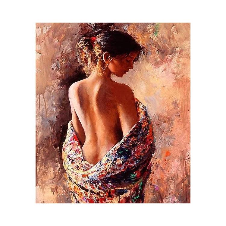 Mozaika diamentowa 5D - Akt kobiecy 40x30cm